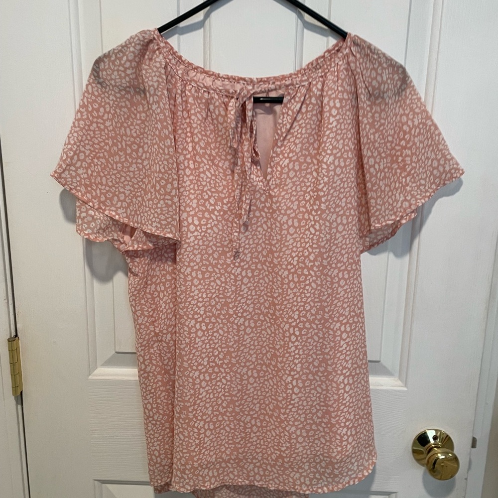 Pink Patterned Women's Top